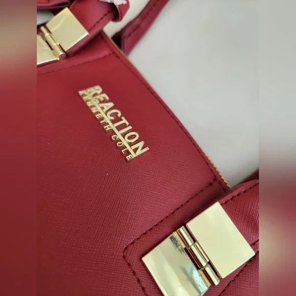 Reaction Kenneth Cole Bold Red Satchel - Picture 5 of 10